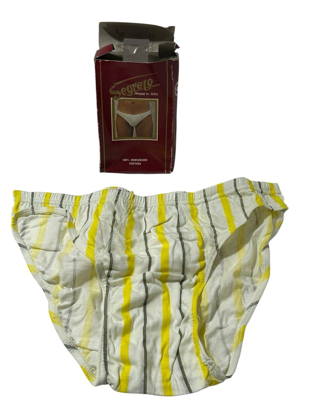 Vintage Segreto Men's Underwear 80's Made in Italy Rare New in Box XL READ